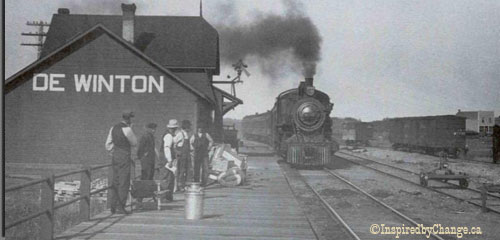 Historic Photo of DeWinton Station